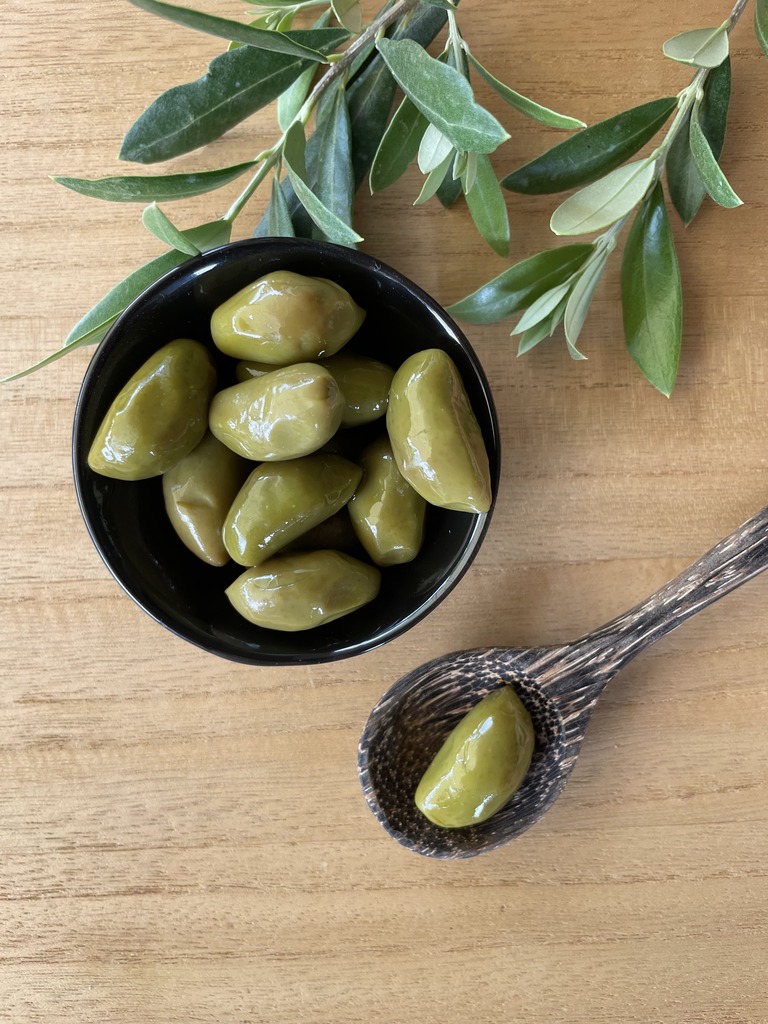 Olives vertes Lucques fumées