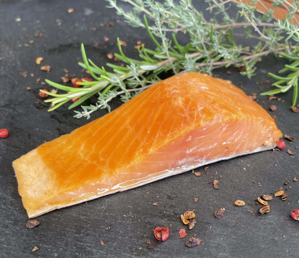 Pavé Mi-Cuit - Truite fumée à Chaud
